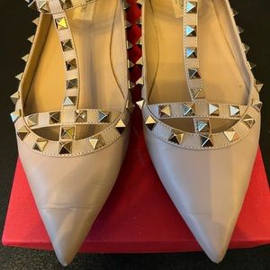 Valentino Ballerina studded flats, size 9